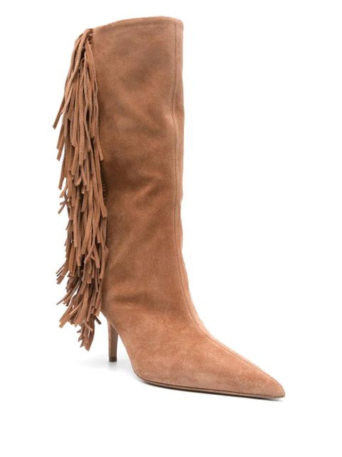 Paris Texas 75mm Mid Jessie boots - Neutrals