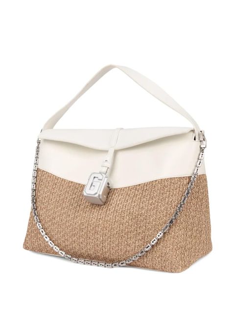 GCDS Mega Comma shoulder bag - White