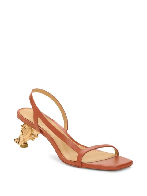 Cult Gaia Leilani leather sandals - Brown - zdjęcie produktu nr 2