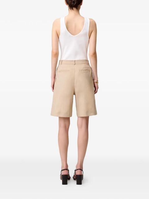 Claudie Pierlot belt-loops pleated shorts - Neutrals