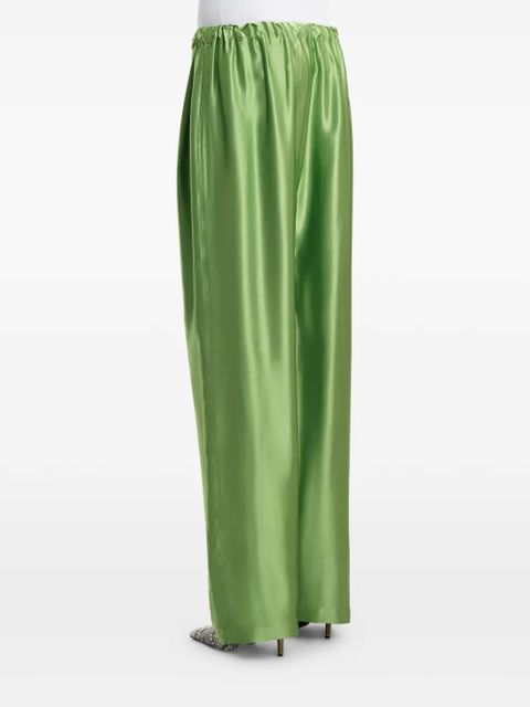 KHAITE palazzo trousers - Green