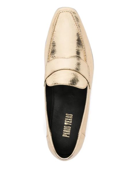 Paris Texas leather loafers - Gold