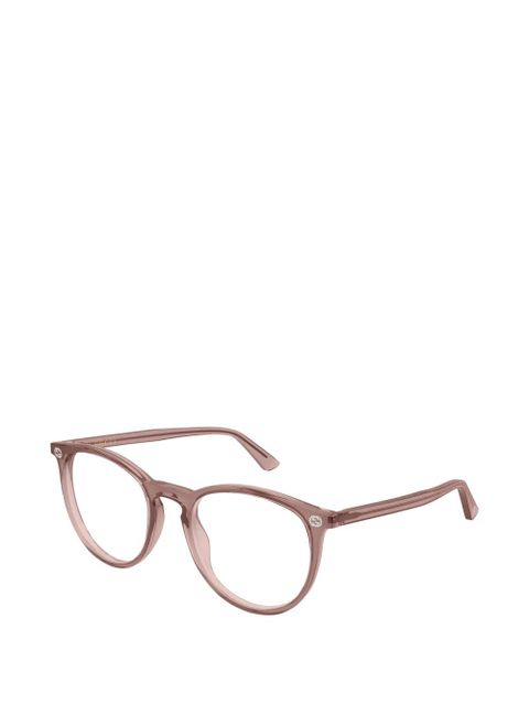 Gucci Eyewear round-frame glasses - Pink - zdjęcie produktu nr 2
