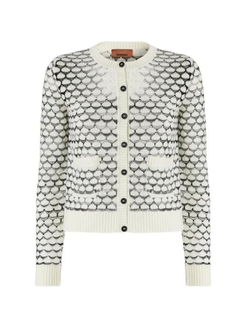 Missoni patterned knit cardigan - White - zdjęcie produktu nr 1