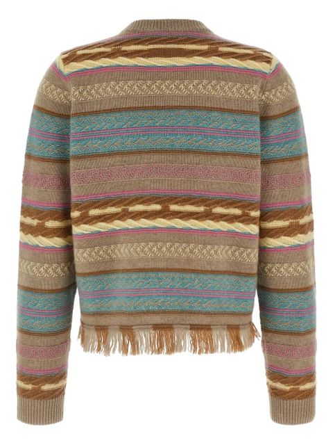 Guest In Residence western stripe fringe sweater - Neutrals - zdjęcie produktu nr 2