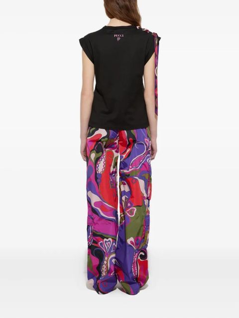 PUCCI print-detailed top - Black