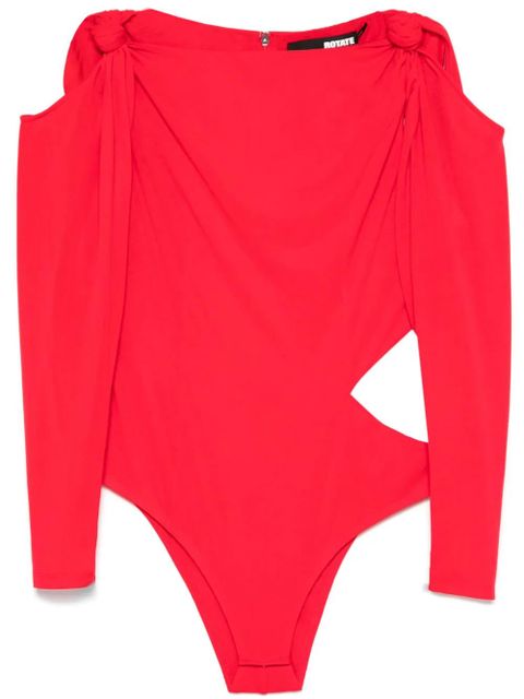 ROTATE BIRGER CHRISTENSEN knotted bodysuit - Red - zdjęcie produktu nr 1
