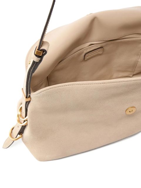 PINKO logo shoulder bag - Neutrals