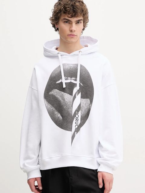 Fiorucci bluza bawełniana Mouth Print Relaxed Fit Hoodie - zdjęcie produktu nr 2