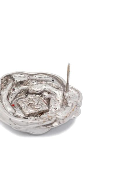 Magda Butrym rose earrings - Silver