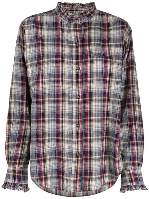 MARANT ÉTOILE Saoli checked shirt - Blue - zdjęcie produktu nr 1
