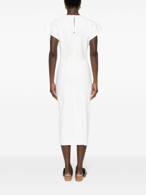 ISABEL MARANT Mirna hemp-blend midi dress - White