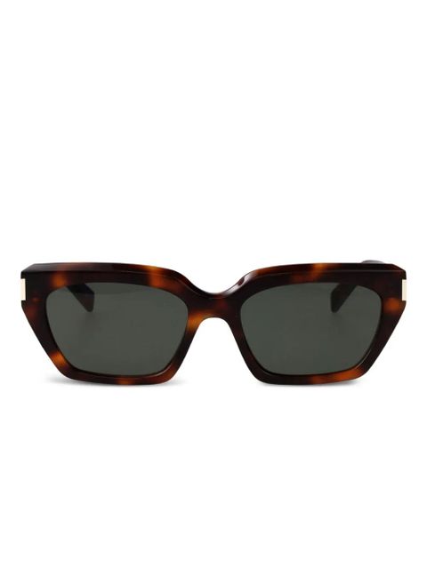 Saint Laurent Eyewear square-frame sunglasses - Brown - zdjęcie produktu nr 1