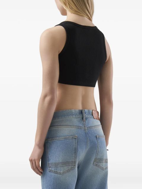 GCDS ribbed top - Black