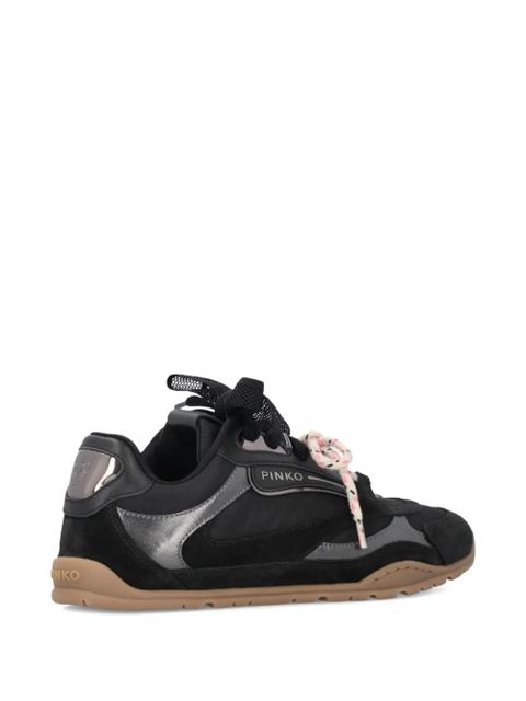 PINKO lace-up panelled sneakers - Black