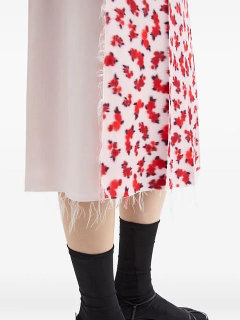Jil Sander floral-print midi skirt - Pink