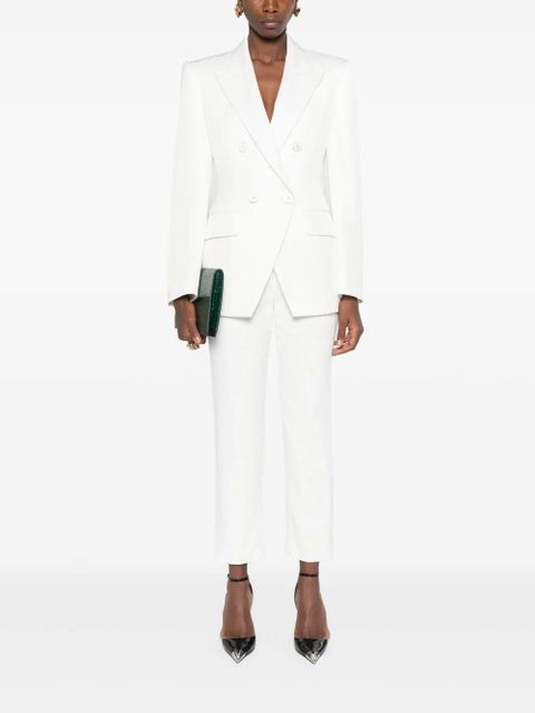 Alexander McQueen crepe cigarette trousers - White - zdjęcie produktu nr 2