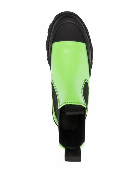 GANNI leather Chelsea boots - Green