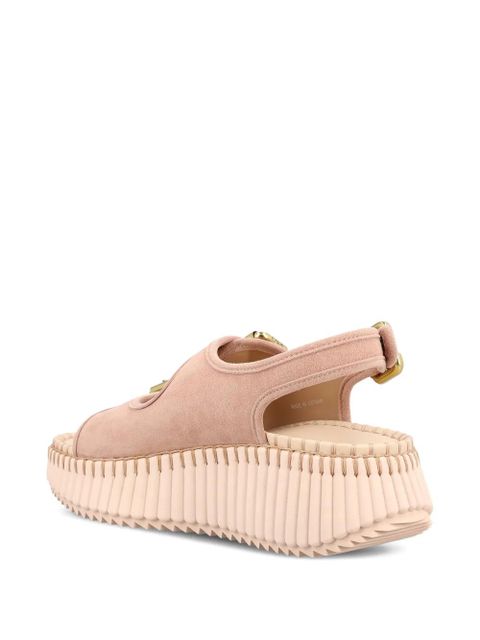 Chloé buckle platform sandals - Pink