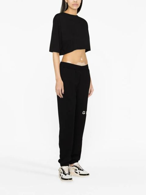 Givenchy logo-print cotton track pants - Black