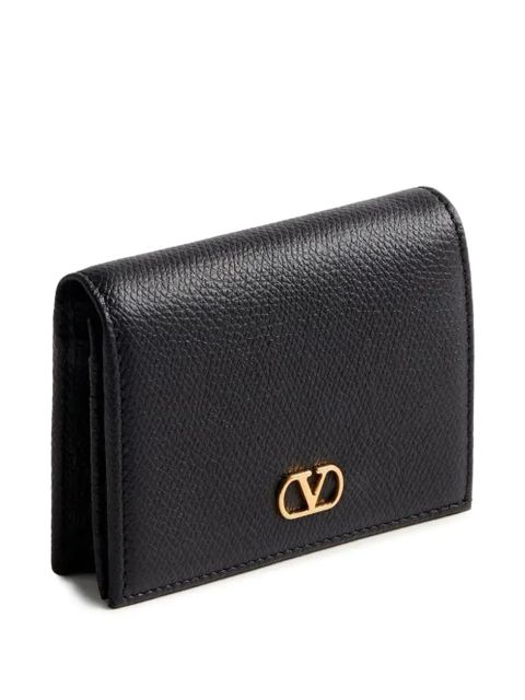 Valentino Garavani logo-detail wallet - Black