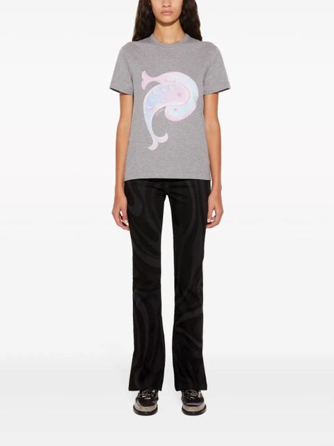 PUCCI logo-print cotton T-shirt - Grey - zdjęcie produktu nr 2