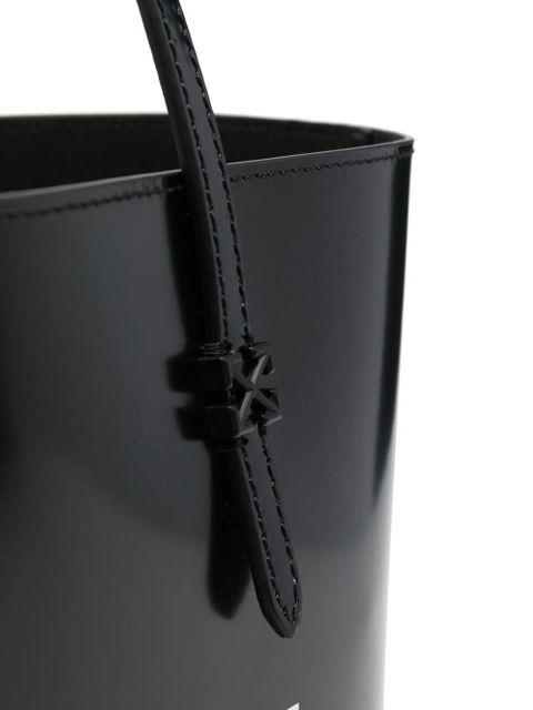 Off-White slogan-print tote bag - Black