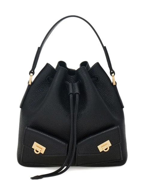 Ferragamo mini Hug bucket bag - Black - zdjęcie produktu nr 1