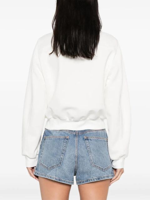Valentino Garavani zip-front sweatshirt - White