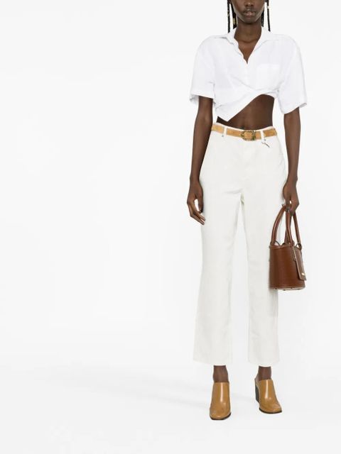 ETRO high-waist cropped jeans - White - zdjęcie produktu nr 2