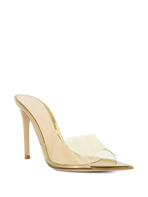 Gianvito Rossi Elle pointed mules - Yellow - zdjęcie produktu nr 2
