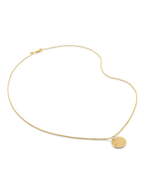 Monica Vinader circular-pendant chain necklace - Gold - zdjęcie produktu nr 2