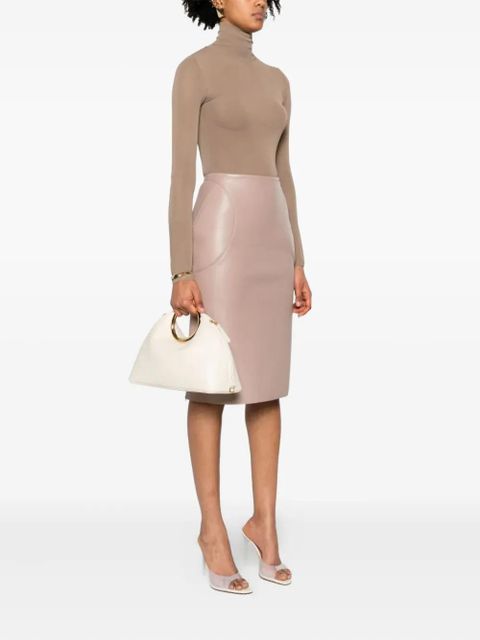 Jacquemus circular-handle clutch bag - Neutrals