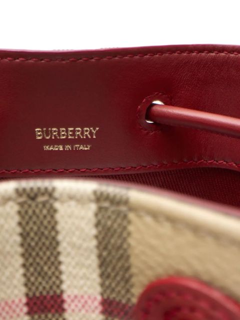Burberry mini check bucket bag - Neutrals