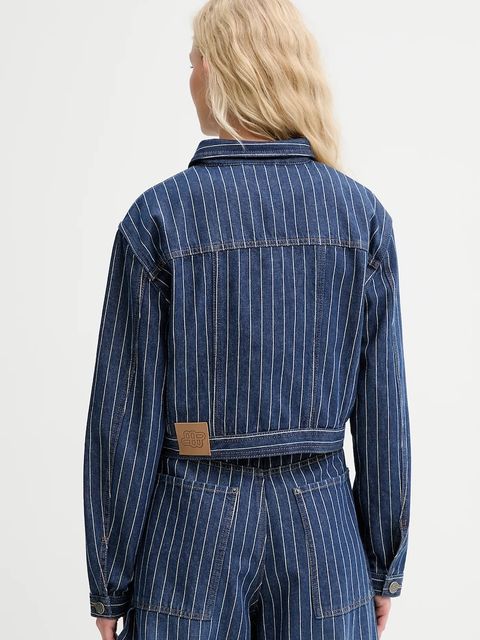 MUNTHE kurtka jeansowa LINDY kolor niebieski przejściowa 253154425316