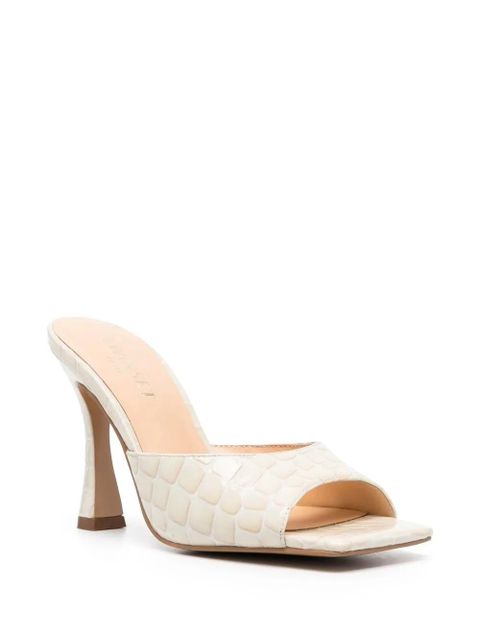 TWINSET embossed crocodile effect mules - Neutrals - zdjęcie produktu nr 2