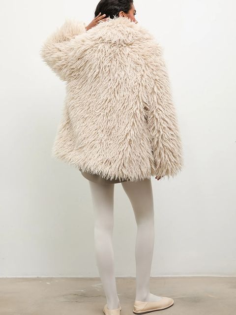 Answear.LAB kurtka kolor beżowy przejściowa