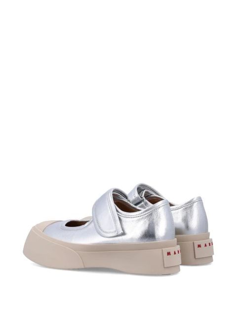 Marni Pablo flat pumps - Silver