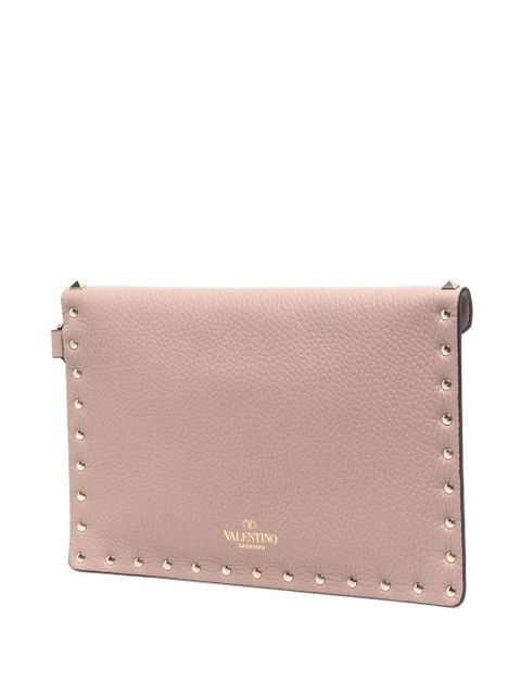 Valentino Garavani Rockstud envelope clutch - Neutrals
