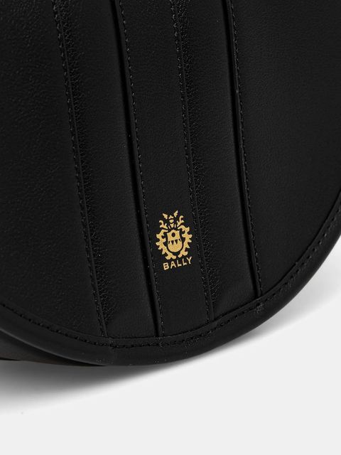 Bally torebka skórzana kolor czarny WAM04A