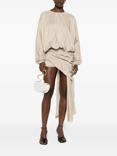 Christopher Esber draped silk dress - Neutrals