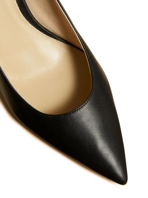 KHAITE The River 75mm leather pumps - Black