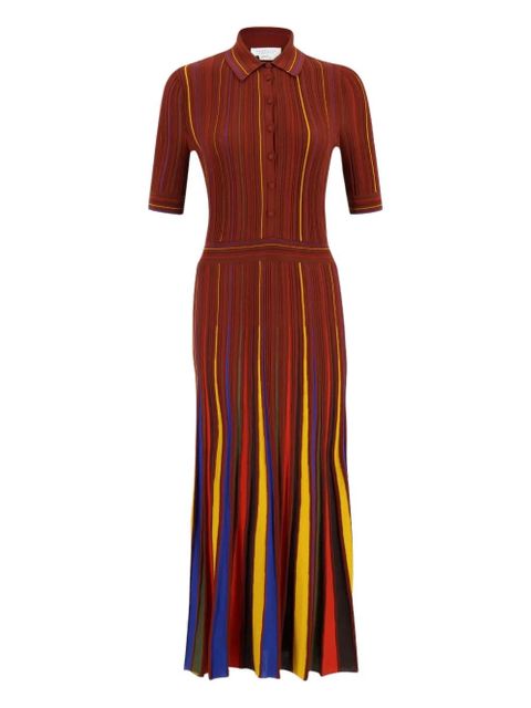 Gabriela Hearst Calypso striped midi dress - Red - zdjęcie produktu nr 1