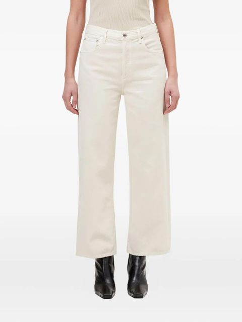 AGOLDE frayed-hem jeans - Neutrals
