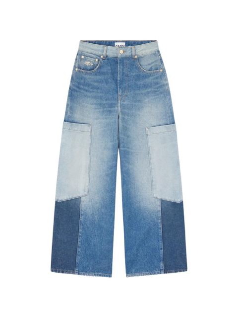 GANNI panelled jeans - Blue - zdjęcie produktu nr 1