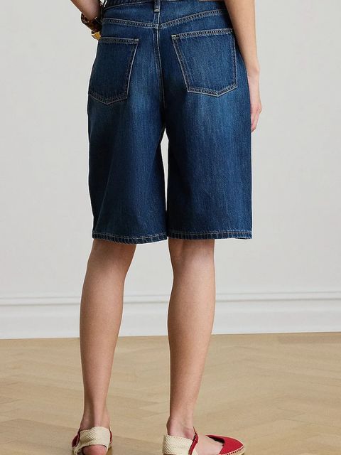 Lauren Ralph Lauren bermudy damskie jeansowe - zdjęcie produktu nr 1