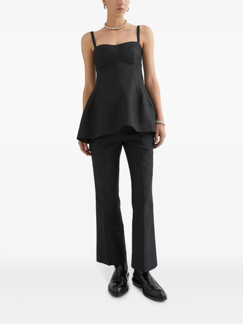 Jil Sander gabardine tailored trousers - Black - zdjęcie produktu nr 2