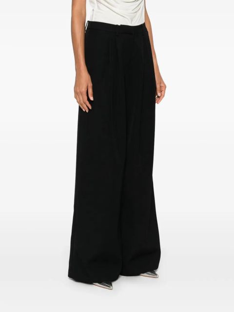 Magda Butrym wide-leg wool trousers - Black