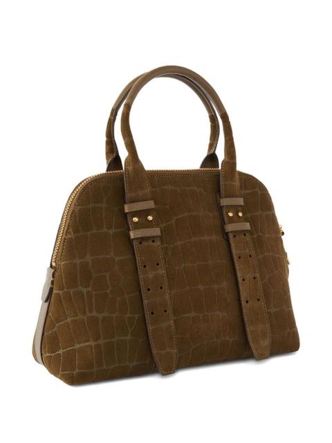 PINKO crocodile-effect shoulder bag - Green