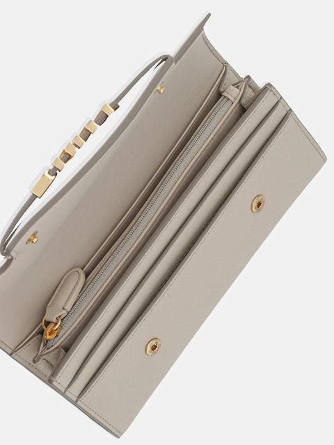 Dkny portfel damski kolor beżowy R52QKM29